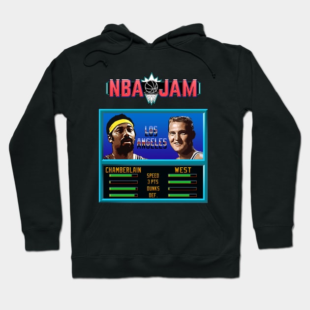 NBA JAM - CLASSIC - THE BEST DUO's EDITION_WIlt&West Hoodie by Buff Geeks Art
